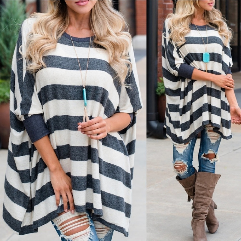 Striped oversized Tunic